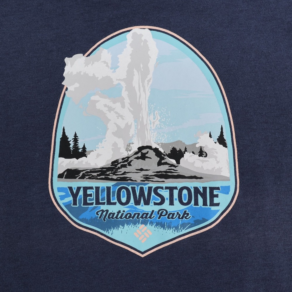Columbia Yellowstone National Park Womens XL Graphic T Shirt Tee‎